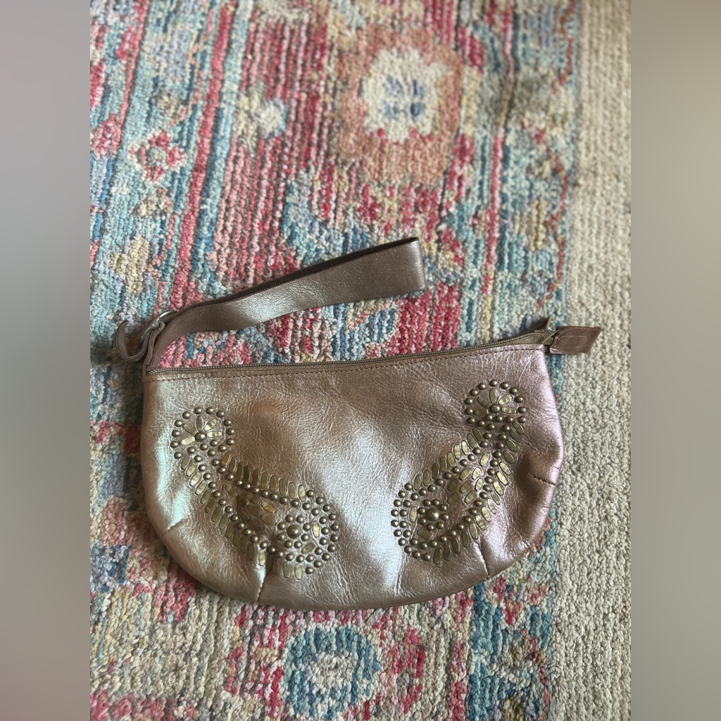 Calleen Cordero Clutch  Wristlet In Iridescent Pewter
